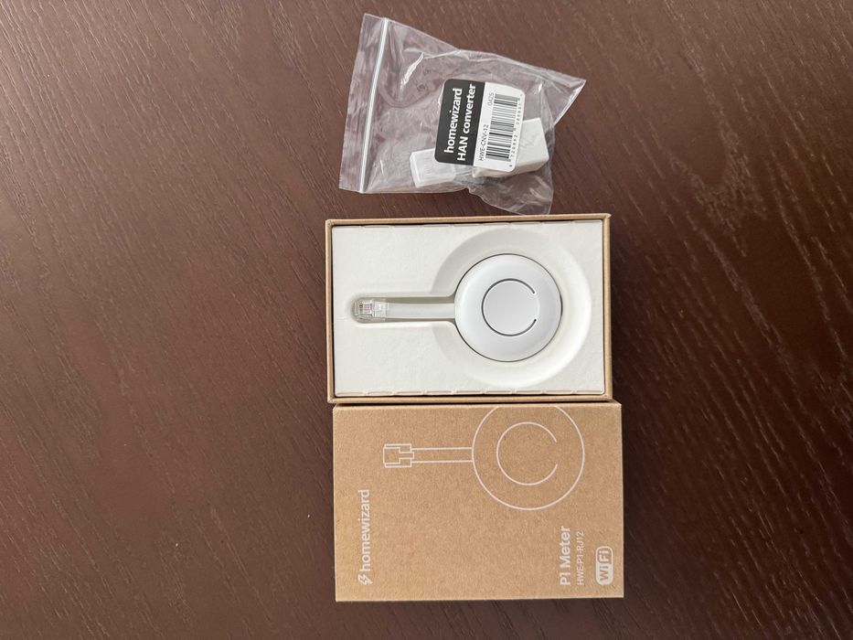 Conjunto HomeWizard: P1 Meter + HAN Converter – Novos, nunca usados