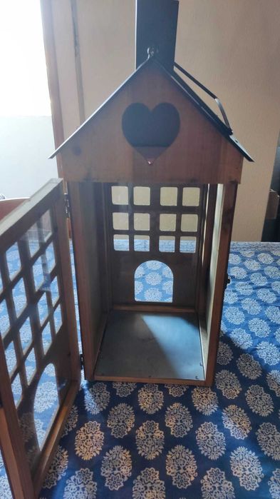 Lanterna decorativa estilo rustico