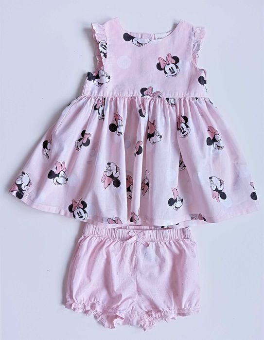 Nowa Sukienka i majtki bufiaste Minnie Mouse H&M 68/74