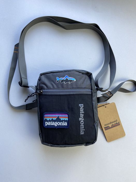 Сумка Patagonia месенджер бананка через плече патагонія + стікери