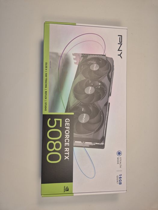 PNY GeForce RTX 5080 16GB Triple Fan – nowa, zaplombowana