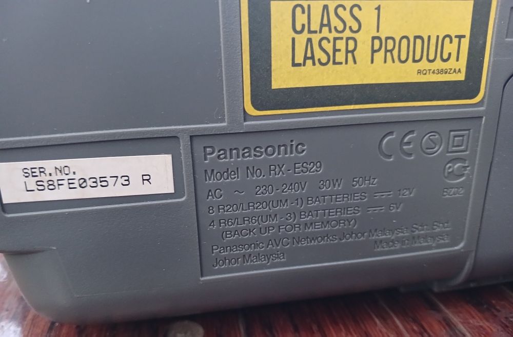 магнітола panasonic rx es29