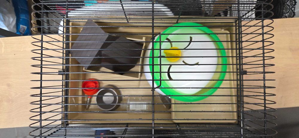 Klatka dla chomika z akcesoriami