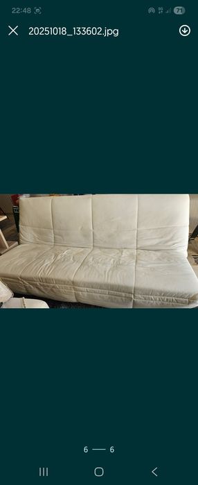 BAIXEI PREÇO Sofá cama beije para venda na Ericeira