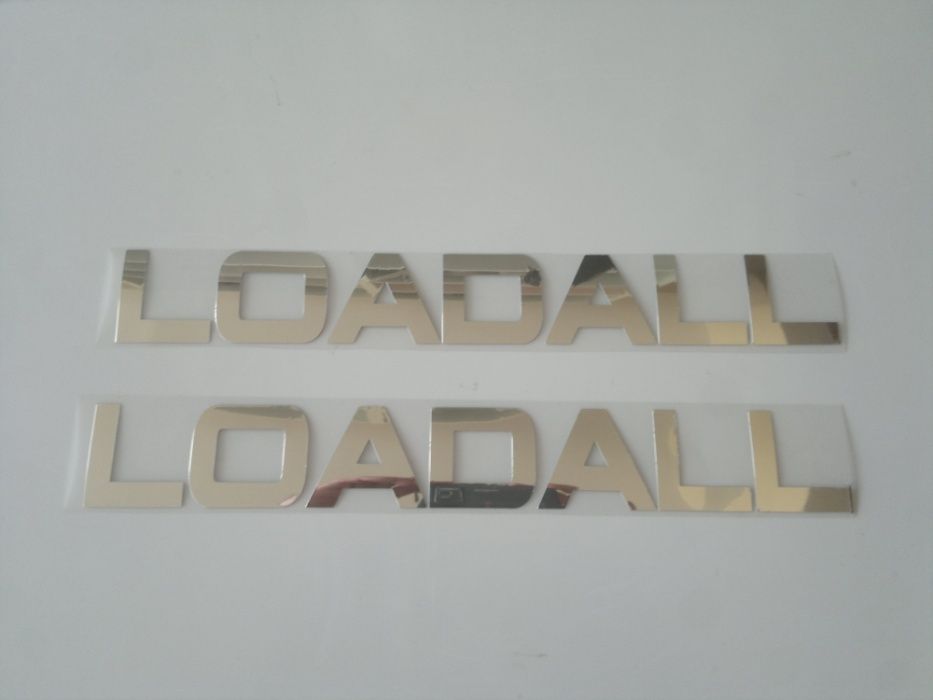 Naklejka JCB Loadall chromowa