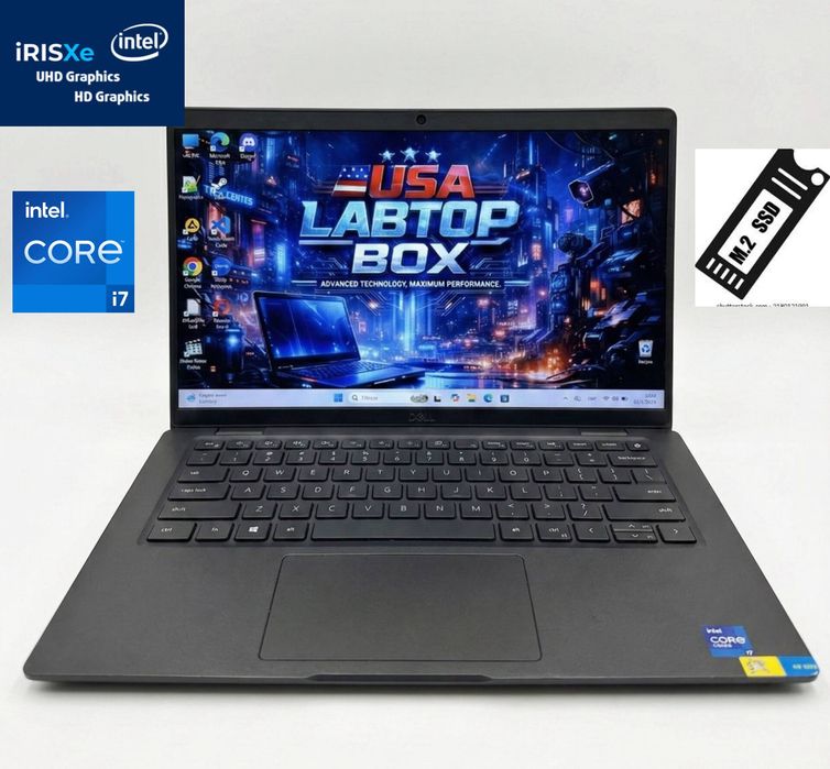 ‼️Новий DELL 14FHD/Core i7 11gen/UHD 4GB/16GB DDR4/256GB/8год акб