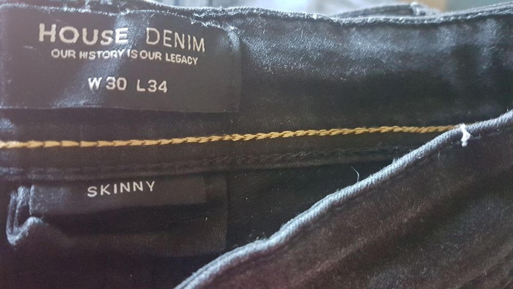 Jeansy house czarne skinny