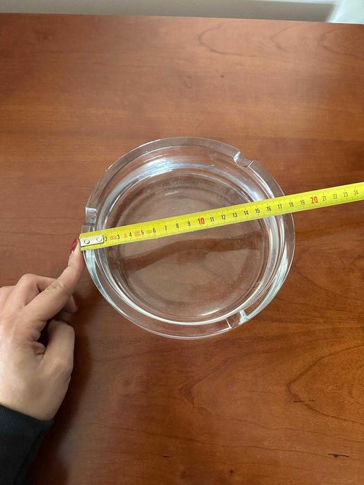 Cinzeiro transparente 17 cm