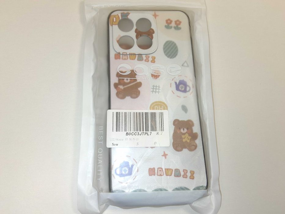 Z280 Etui Case Honor X8 5G Kawaii Miś Z Uchwytem PopSocket Nowe
