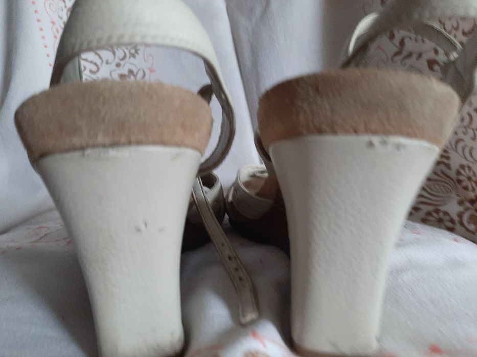 sandały damskie, na koturnie, obcas,  Hush Puppies