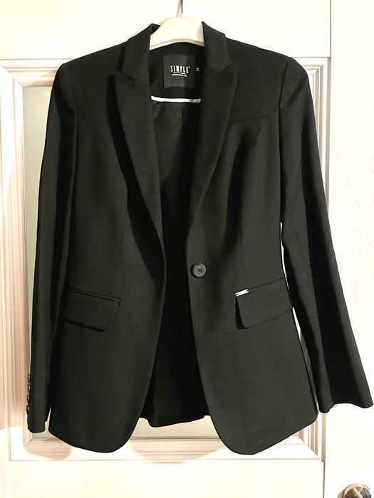 Wełniana marynarka Simple