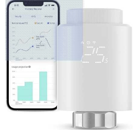 Regulador de temperatura radiores com ecrã LED