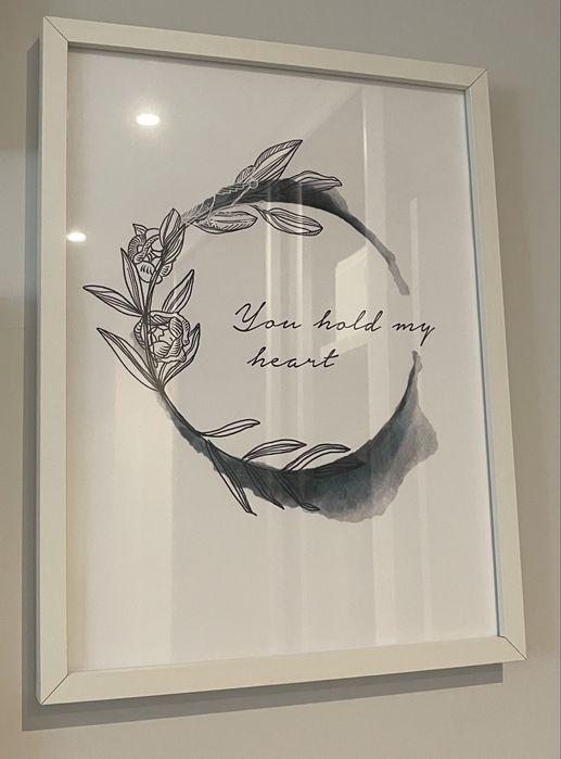 Quadro com ilustracao desenio