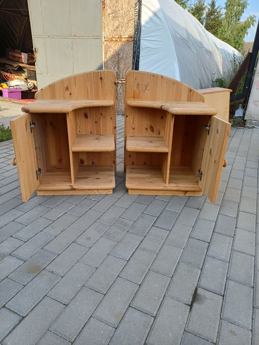 Komplet szafek nocnych sosnowych