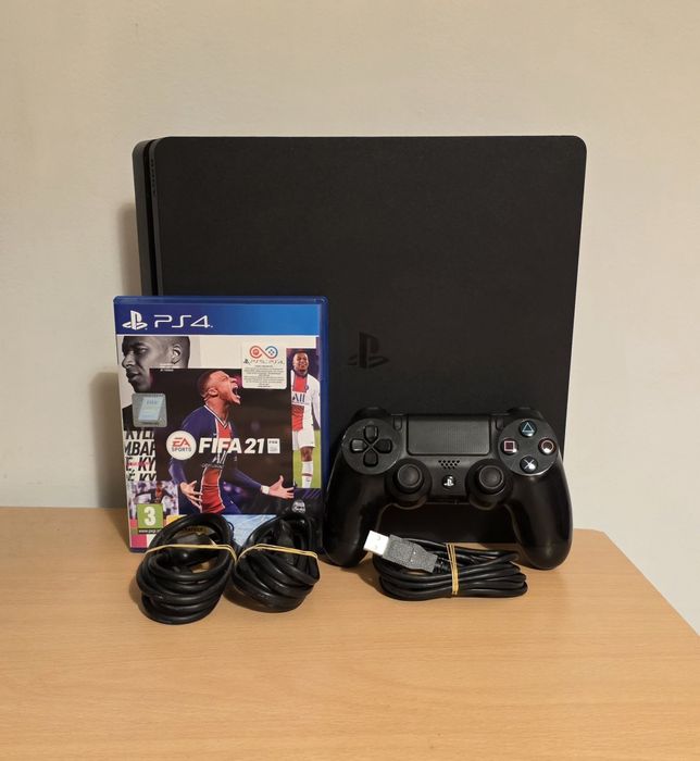 Playstation 4 Slim 1 Tb + Comando Sony + Fifa 21
