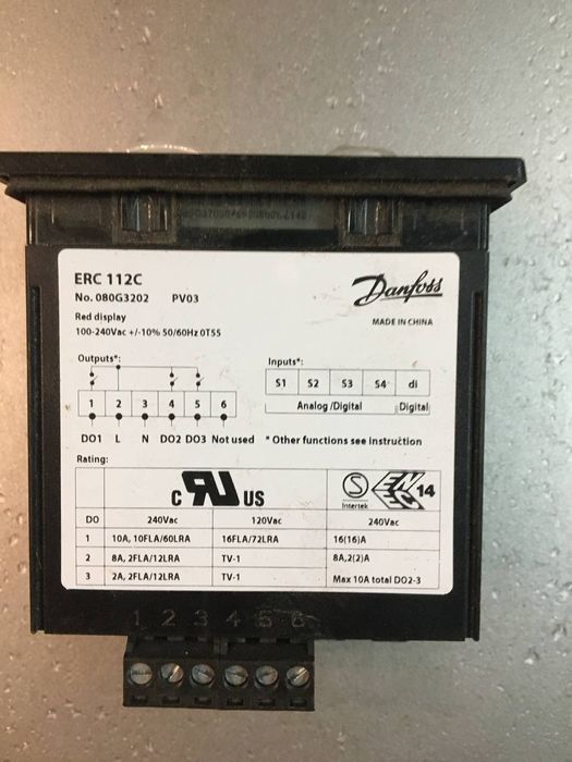 Контроллер Danfoss erc 112c