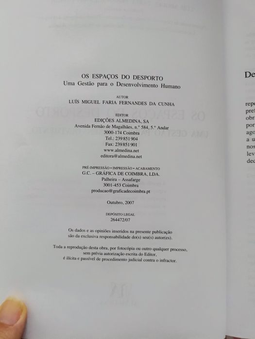 Os espaços do Desporto Uma Gestão para o Desenvolvimento Humano