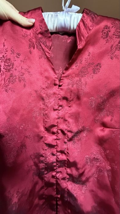 Жіноча блузка в азійському, китайському стилі Marks&Spencer