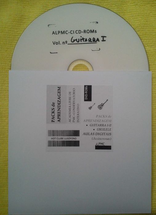 Pack Aulas Digitais - CD/DVD-Rom Guitarra, Cavaquinho, Ukulele, Braguesa
