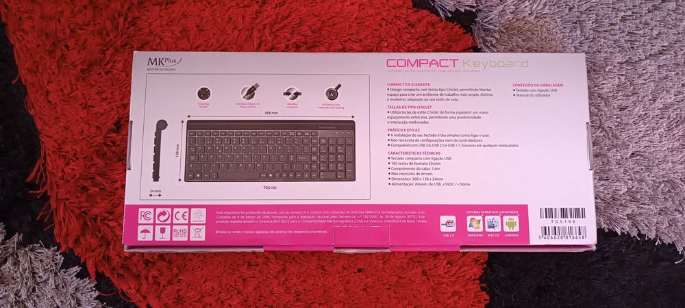 Teclado MKPlus compact imaculado64283910075779122