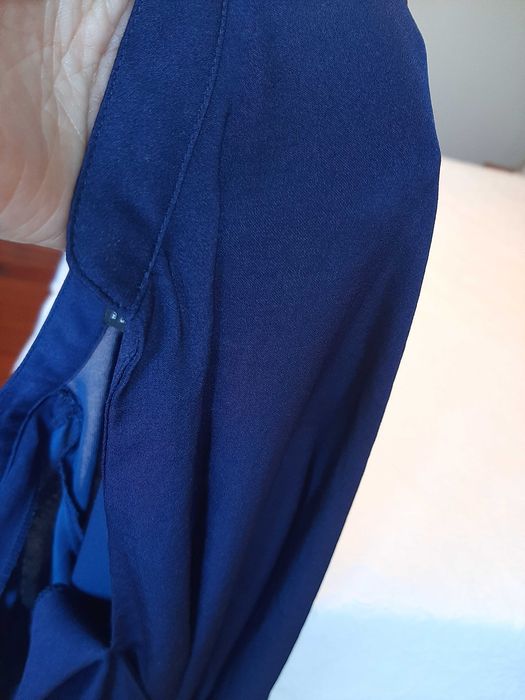 Vestido azul marinho Zara