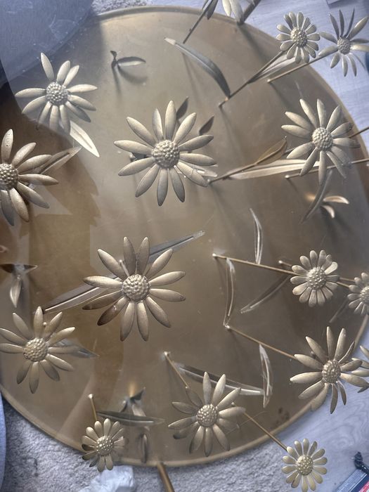 Stolik kawowy KARE Design Flower Meadow Gold Ø80 cm