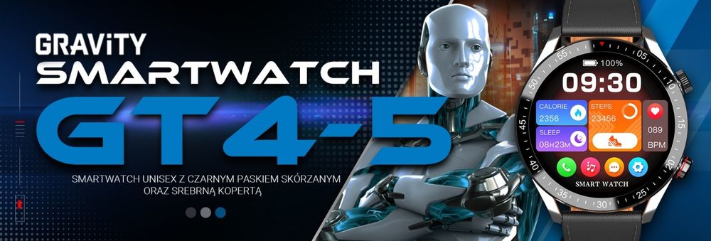 smartwatch męski gravity gt4-5