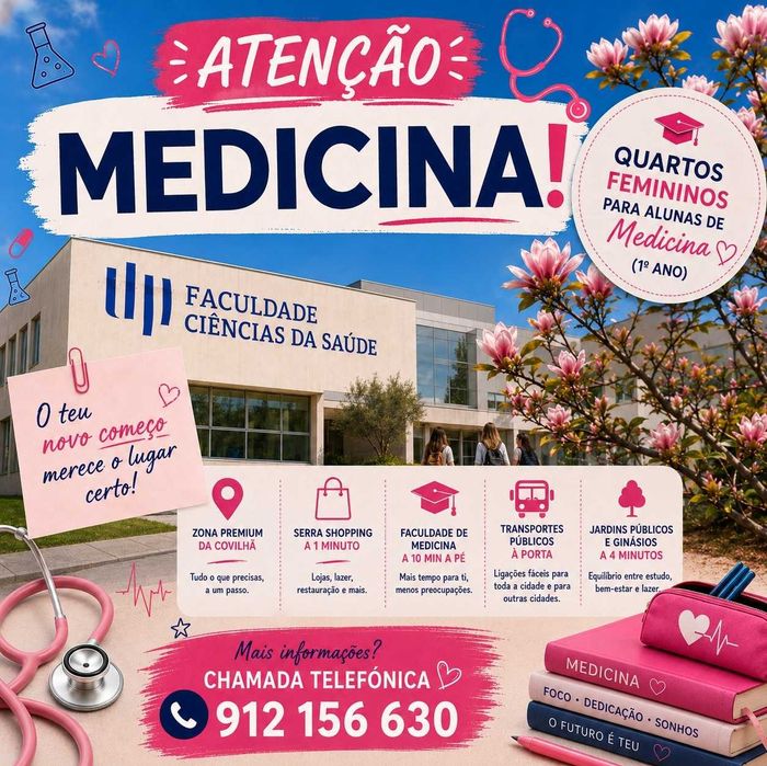 Quarto Estudantes MEDICINA - UBI Covilhã