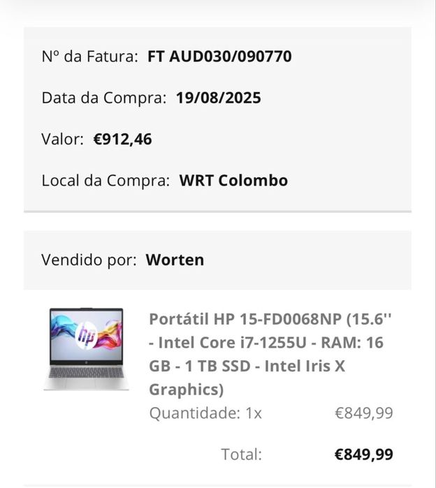 Portatil hp 15-fd0068np