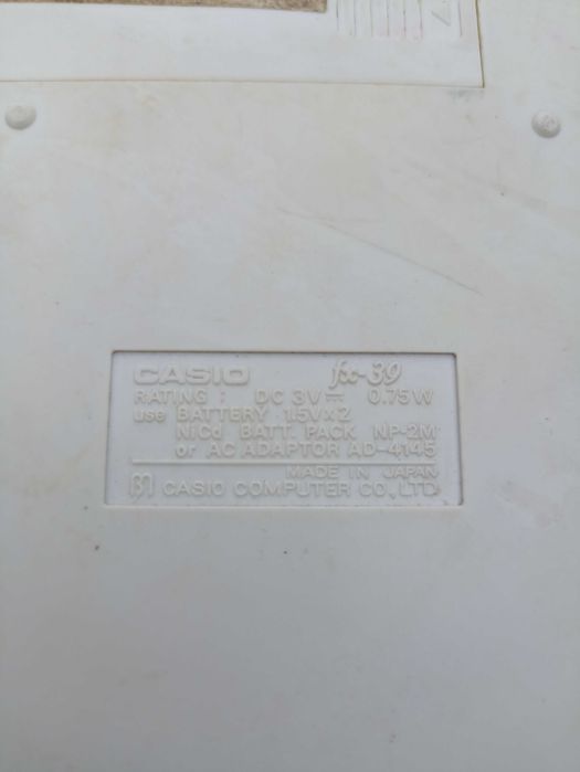 Калькулятор Casio fx-39
