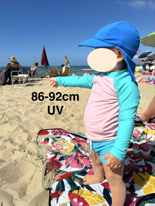 Bluzka UV strój kompielowy Polarn o Piryt 86 92cm
