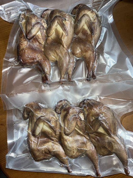 Копчена курка ,перепілка