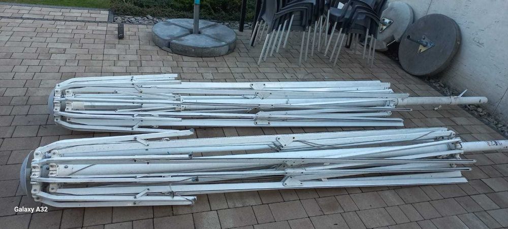 Szycie na Wymiar  Okazja  Automatyczny Parasol 5,5 metra Piwny Barowy