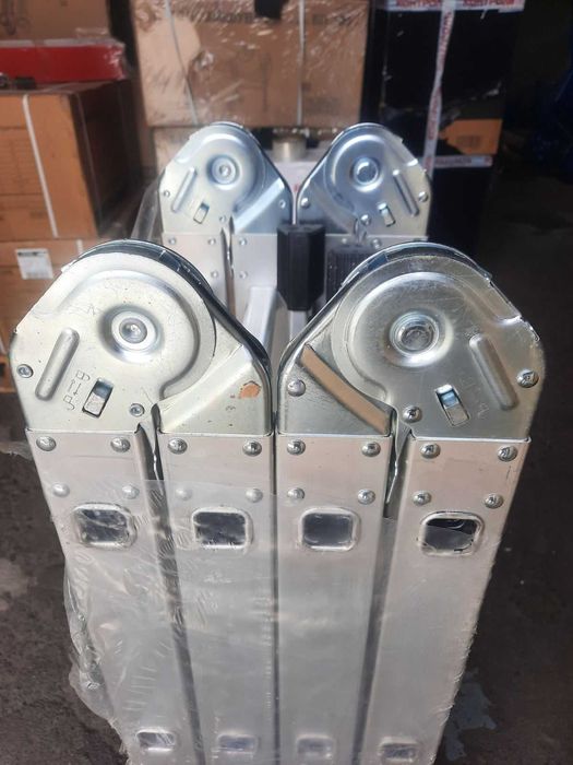 Лестница алюминиевая драбина трансформер КРОК-ПРАКТИКА 4х4 4,3м