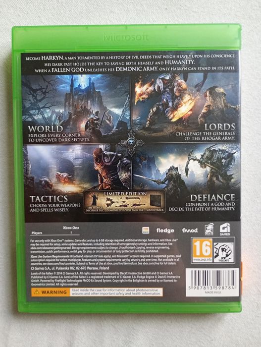 Lords of the fallen Xbox