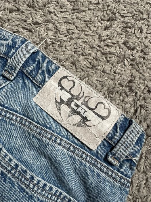 Jeansy cargo jasnoniebieskie