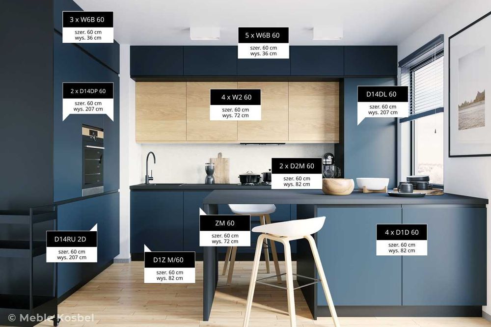 WP Kuchnia EDEN meble, szafki kuchenne mat TRANSPORT wycena