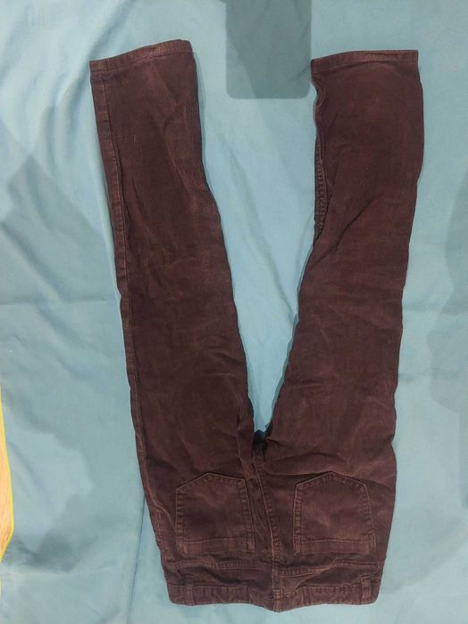 Granatowe sztruksy H&M LOGG