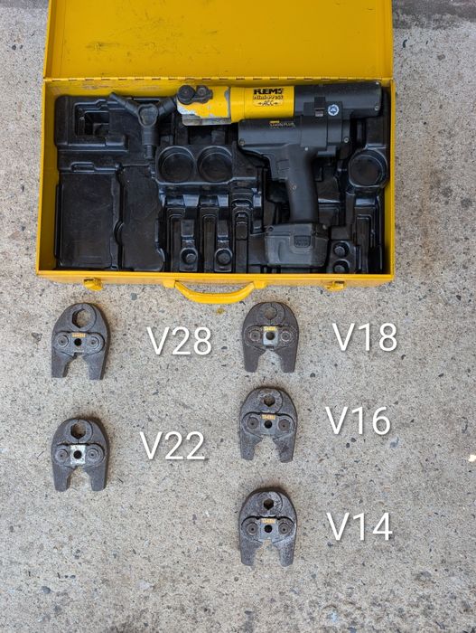 Zaciskarka REMS Mini-Press 22V ACC + szczęki V