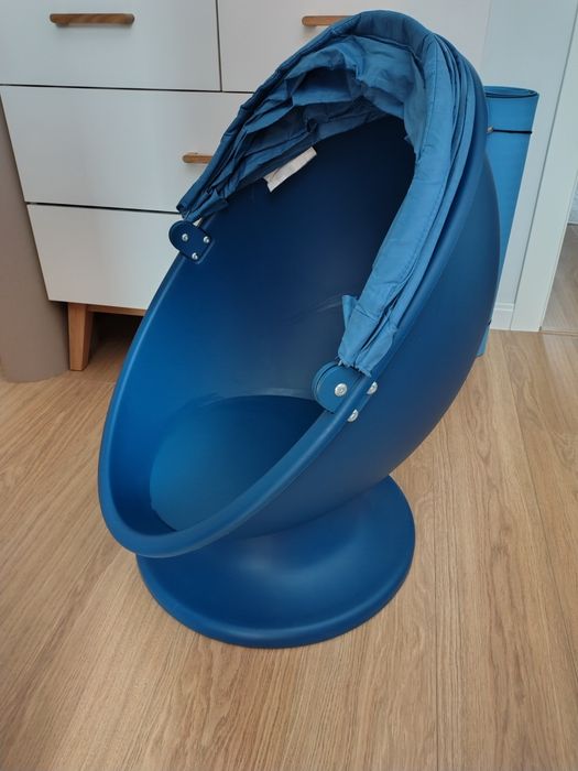 Fotel jajo Ikea obrotowy kryjówka