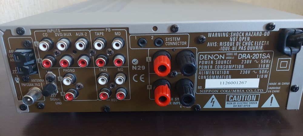 Стереосистема TCM 230009 и Стереоресивер Denon DRA-201SA