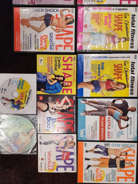 26 Płyt Dvd Shape Ewa Chodakowska Mega Zestaw Mata Skakanka Gumy
