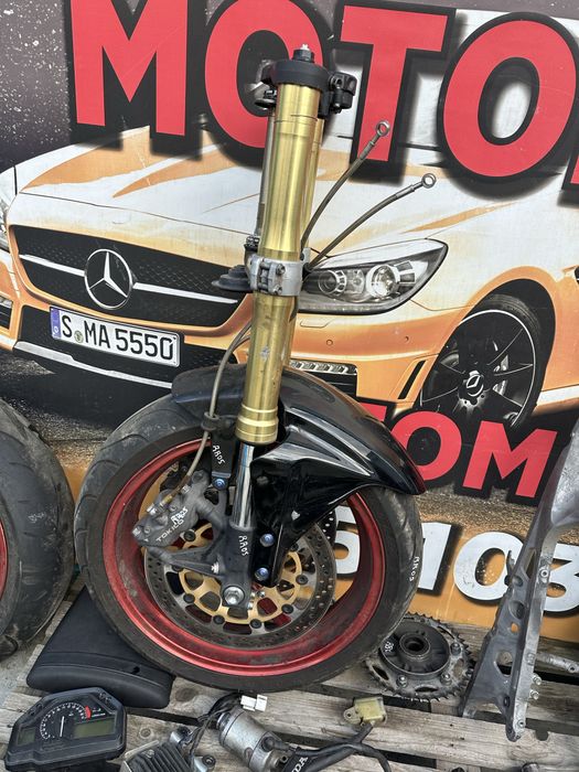 Вилка перья траверсы розбор Honda Cbr 600rr 2005