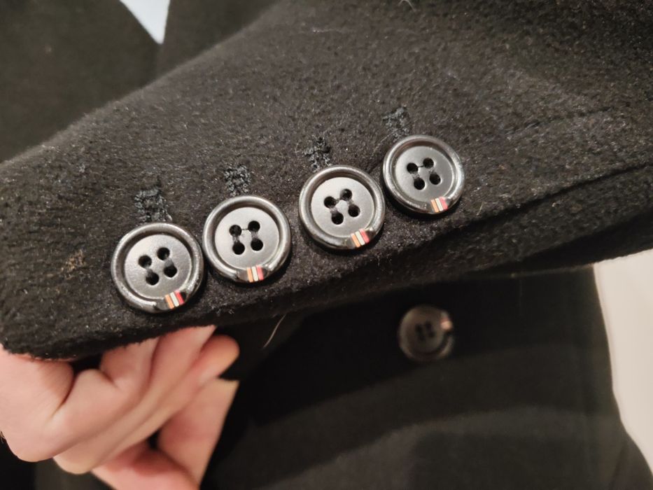 Męski płaszcz czarny J.Boyz.