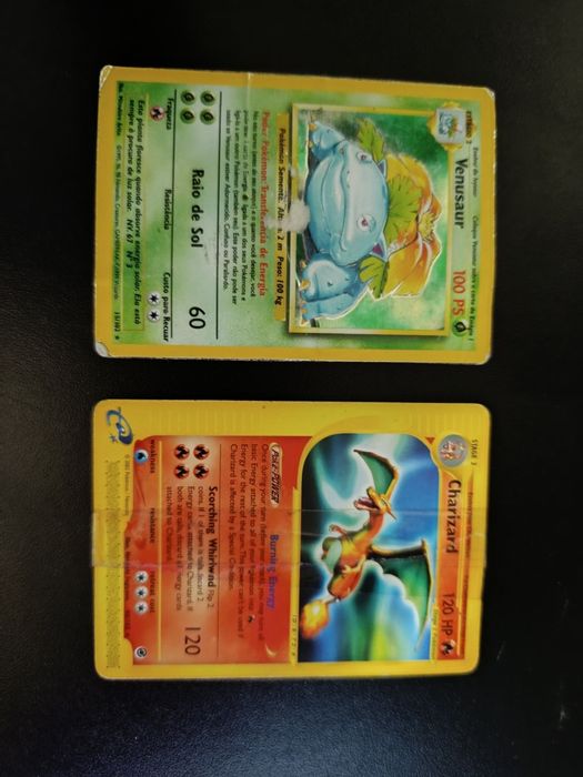 Pokémon TCG Cartas Raras Danificadas