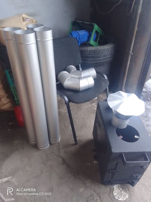 Печь-буржуйка отопительная для дров