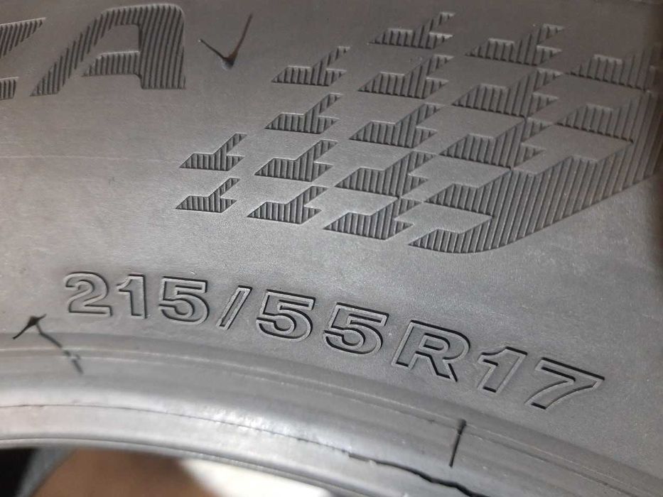 Шини 6,5мм 215/55 R17 BRIDGESTONE Turanza T005 б/у літо склад