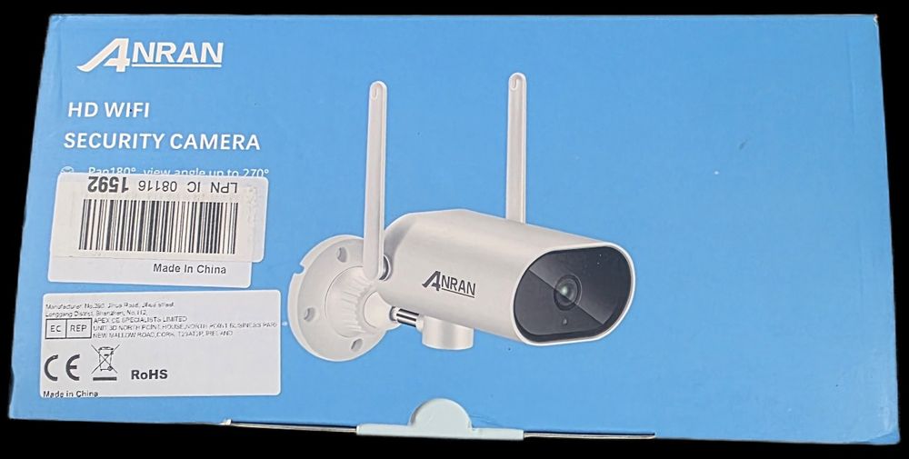 Anran B04 kamera nadzorująca WiFi HD 1080P z detekcją ruchu biała D01