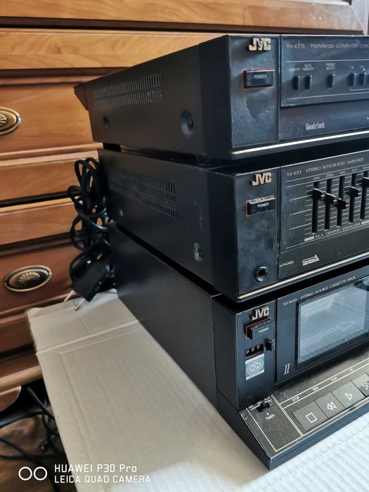 Wieża Wzmacniacz Stereo JVC AX-E33 Tuner FX-E77L Deck TD-W33