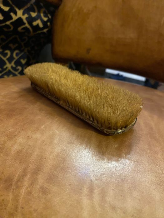 Escova Prata Portuguesa contrastada Javali 17 cm Arte Nova